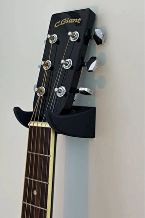 Gitar Duvar Askısı 52mm Siyah Renk