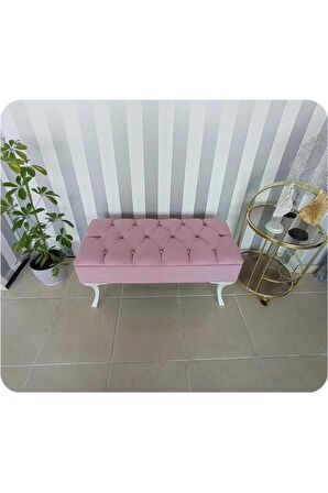 Lüks Yarım Sandıklı Kapitoneli Dekoratif Puf Bench 120cm