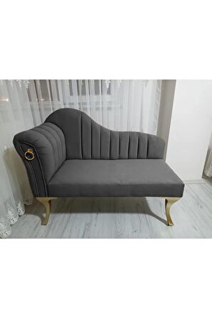 Yeni Model Ultra Lüks Alda Çizgili Josefin Bench Puf