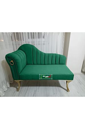 Yeni Model Ultra Lüks Alda Çizgili Josefin Bench Puf 120 Cm