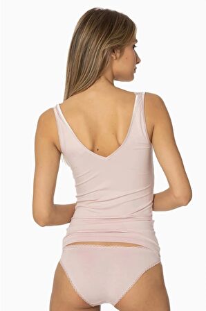 Pierre Cardin Dantelli Penye Atlet Külot Kadın Kaşkorse Takımı 390 - Pudra