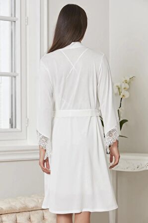 Pierre Cardin 6'lı Penye Gecelik Sabahlık Takım Çeyiz Seti 5040 - Ekru