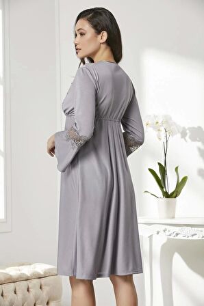 Pierre Cardin 6'lı Penye Gecelik Sabahlık Takım Çeyiz Seti 5325 - Royal