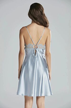 Pierre Cardin 6'lı Saten Gecelik Sabahlık Takım Çeyiz Seti 6335 - Mist