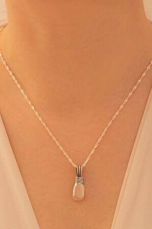 Kadın Gümüş Kolye - Boks Eldiveni Kadın Kolye