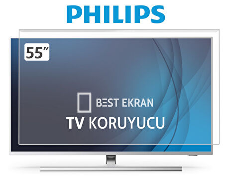 Philips 55PUS9000 TV EKRAN KORUYUCU - Philips 55" inç 139cm The One TV Kırılmaz Paneli