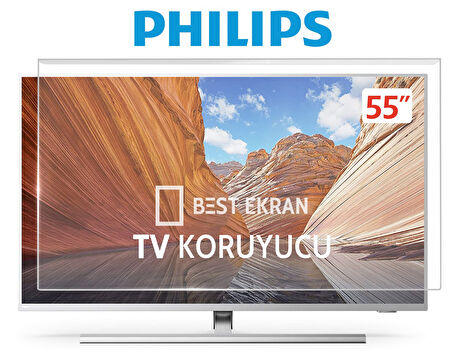 Philips 55PUS9000 TV EKRAN KORUYUCU - Philips 55" inç 139cm The One TV Kırılmaz Paneli