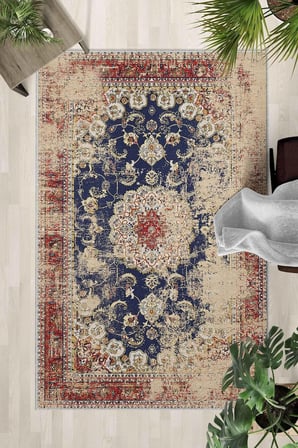 Kaymaz Taban Yıkanabilir Halı – Mutfak, Salon, Yatak Odası için Modern Dijital Baskı Halı (SLNHALI31
