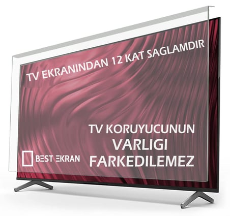 Telefunken 55TU9090UA TV EKRAN KORUYUCU - Telefunken 55" inç 140 Ekran Koruyucu Android smart Led