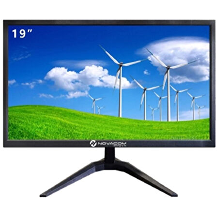 NOVACOM NVC-LED19HV SESSİZ 19" MONİTÖR HDMI VGA GİRİŞLİ 