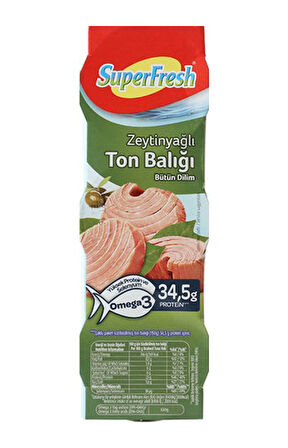 Superfresh Zeytinyağlı Bütün Dilim Ton Balığı 3 x 75 G