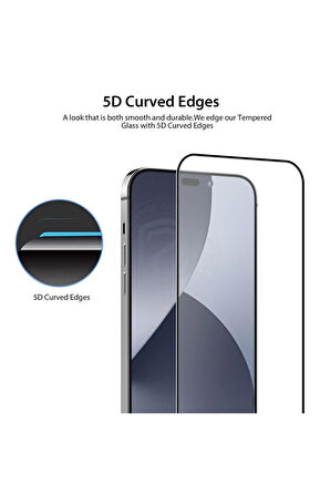 Iphone 14 Pro Tam Kaplayan 5d Nano Ekran Koruyucu Cam - Ultra Ince K1 - Extra İnce