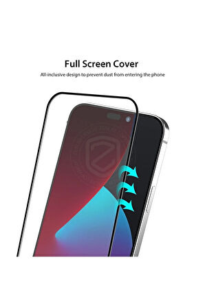 Iphone 14 Pro Tam Kaplayan 5d Nano Ekran Koruyucu Cam - Ultra Ince K1 - Extra İnce