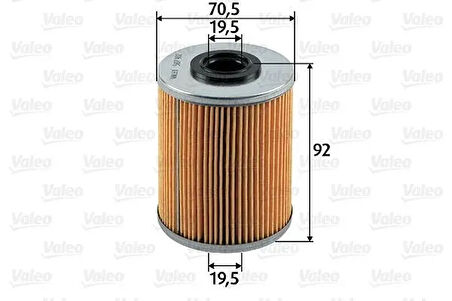 VALEO MARKA YAKIT FİLTRESİ OPEL ASTRA G/H / VECTRA B/C / COMBO C Y17DT/X20DTH