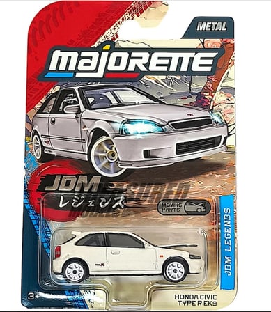 Majorette Jdm Legends Honda Civic Type R Ek9 (Chase)