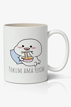 Tokum Ama Yerim Temalı Beyaz Kupa Bardak Arkadaşa Sevgiliye Hediye