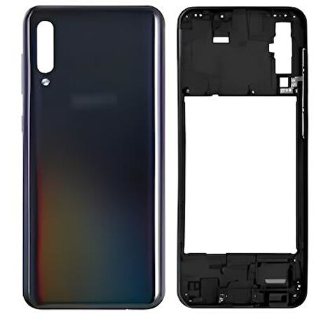 Samsung Galaxy A50  - SM-A505F FULL Kasa Arka Kapak Takım SİYAH