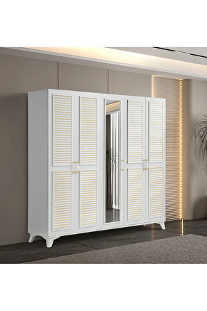 PEMA HOME Gold Class %100 Mdf 3 Kapaklı Dolap Gardırop