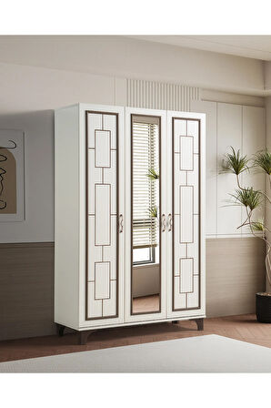 PEMA HOME Perla %100 Mdf 3 Kapaklı Dolap Gardırop