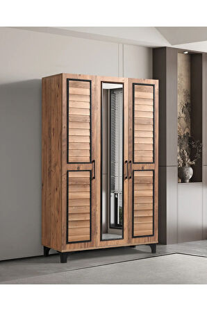 PEMA HOME Atlantik %100 Mdf 3 Kapaklı Dolap Gardırop