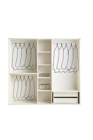 PEMA HOME Elegance %100 Mdf Membran 5 Kapaklı Dolap Gardırop
