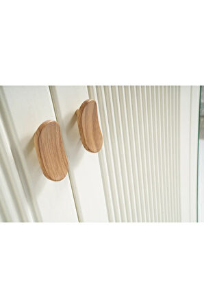 PEMA HOME Elegance %100 Mdf Membran 5 Kapaklı Dolap Gardırop