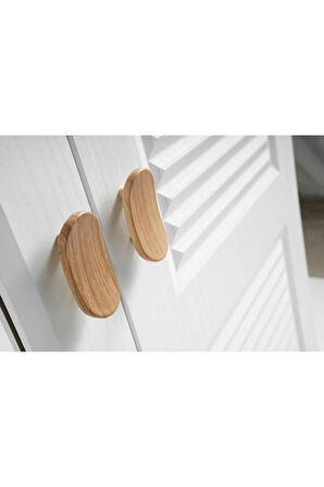 PEMA HOME Favori %100 Mdf Membran 3 Kapaklı Dolap Gardırop