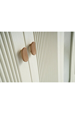PEMA HOME Peri %100 Mdf Membran 5 Kapaklı Dolap Gardırop
