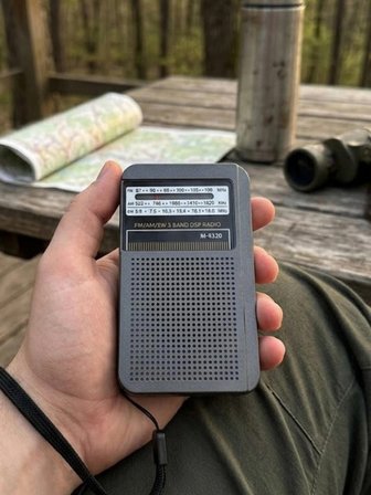 Dexxony Şarjlı Cep Radyosu FM AM SW 3 Bant DSP Çipli Deprem Çantası İçin Küçük El Radyosu