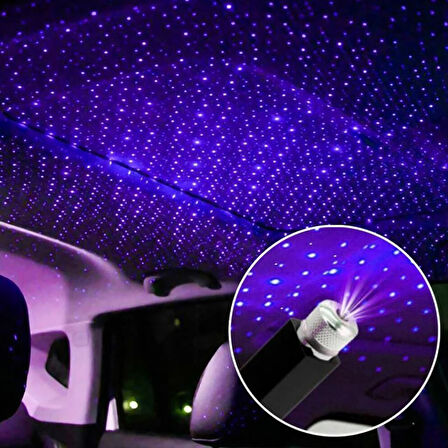 Usb Araç İçi̇ Dekorati̇f Mor Led Işik