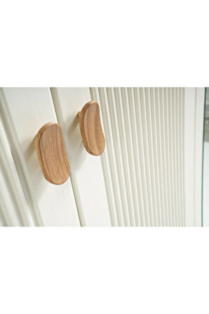 PEMA HOME Peri %100 Mdf Membran 3 Kapaklı Dolap Gardırop