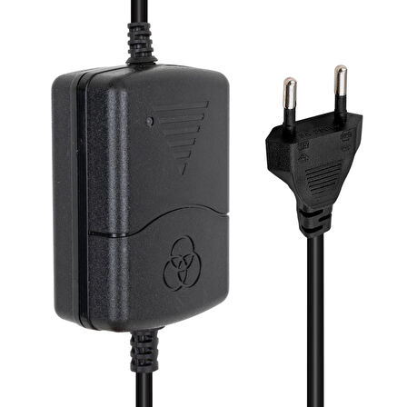 12 Volt - 1 Amper - 12 Watt 5.5*2.5 Mm Uçlu İki̇ Ucu Kablolu Masaüstü Adaptör