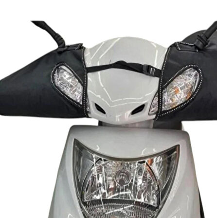  Motosiklet Ellik Koruma - Universal Reflektörlü yapılı - Kalın Elcik Motosiklet Kılıf