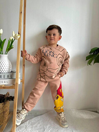  ERKEK ÇOCUK PAMUKLU 2'Lİ ALT ÜST TAKIM EŞOFMAN TAKIMI