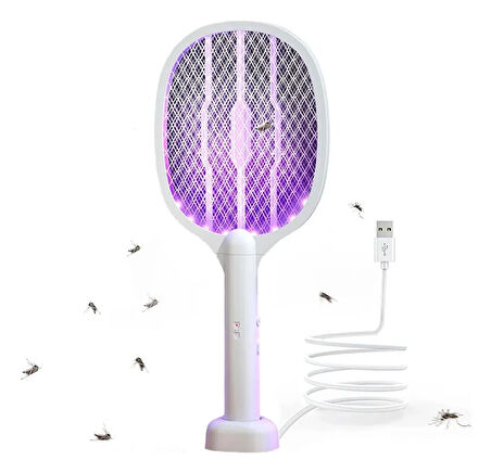 2-In-1 Elektrikli Anti-Sivrisinek Kovucu Mor Işıklı Lamba