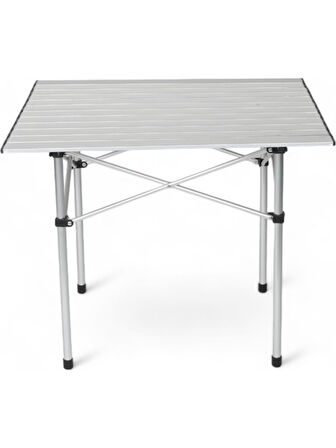 Portatif Katlanabilir Alüminyum Masa 70X70X55