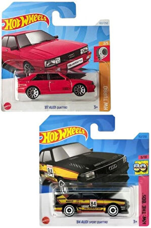 Hot Wheels 2 Araç Set - ‘87 Audi Quattro & '84 Audi Sport Quattro (1/64)