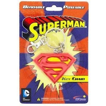 NJ Croce Superman Bükülebilir Logo Anahtarlık