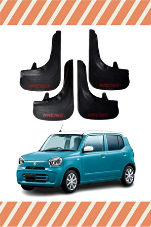 Suzuki Alto Racing yazılı 4’lü tozluk çamurluk paçalık koruma sağlar