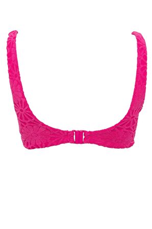 DeFacto Regular Fit Çiçekli Jakarlı Bikini Üstü-Fall in Love B6901AX24SMPN615