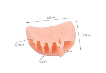 Ayak 5 Parmak Ayırıcı Makaralı Gömlek Silikon Bunyon Gece Aparatı