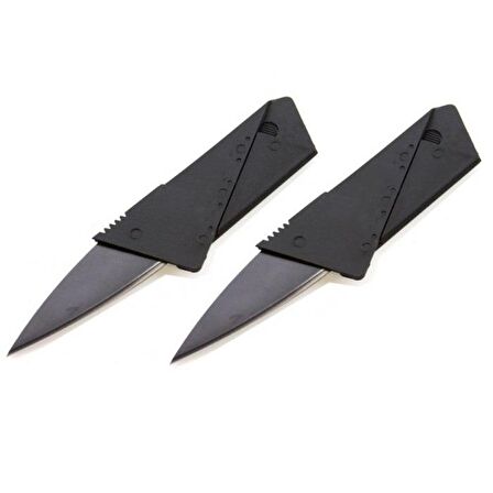 2 Adet Kredi Kartı Şeklinde Çakı Kart Şeklinde Bıçak Cardsharp Kart Çakı