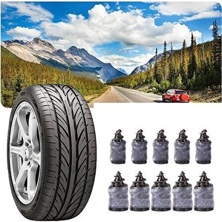 Motosiklet Araba Oto Lastik Tamir Kiti Kauçuk Vida Seti Lastik Yama Kolay Vida Lastik Yaması 10 Adet