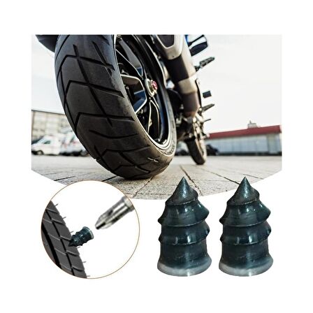 Motosiklet Araba Oto Lastik Tamir Kiti Kauçuk Vida Seti Lastik Yama Kolay Vida Lastik Yaması 10 Adet