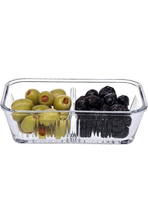 Frigo Studio Bölmeli Saklama Kabı 480cc, Şeffaf