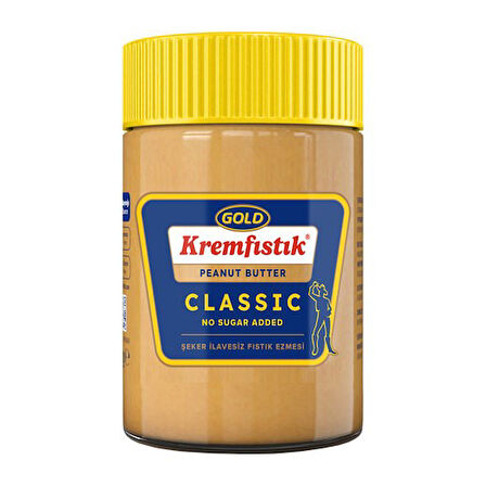 Gold Fıstık Ezmesi 340 gr Şekersiz ve %100 Crunch Parçacıklı 2 li Paket
