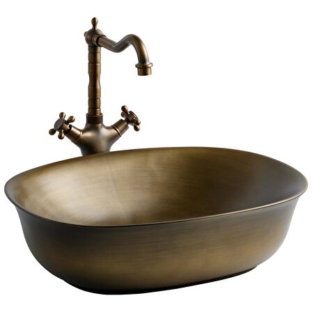 EH-4600BR Tezgah Üstü Lavabo Bronz EH-4600BR