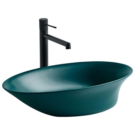 EH-4610MY Tezgah Üstü Lavabo Mat Yeşil EH-4610MY