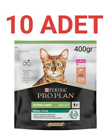 Pro Plan Kısırlaştırılmış Somon Balıklı Kedi Maması 400 Gr x 10 Adet