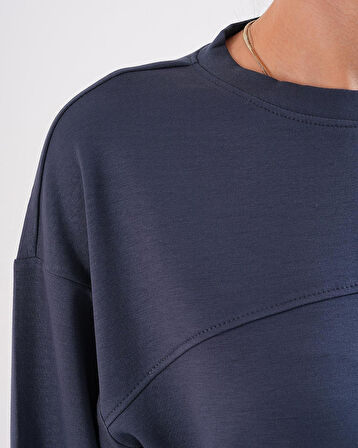 Modal Kumaş Sweatshirt Cepli Eşofman Takımı